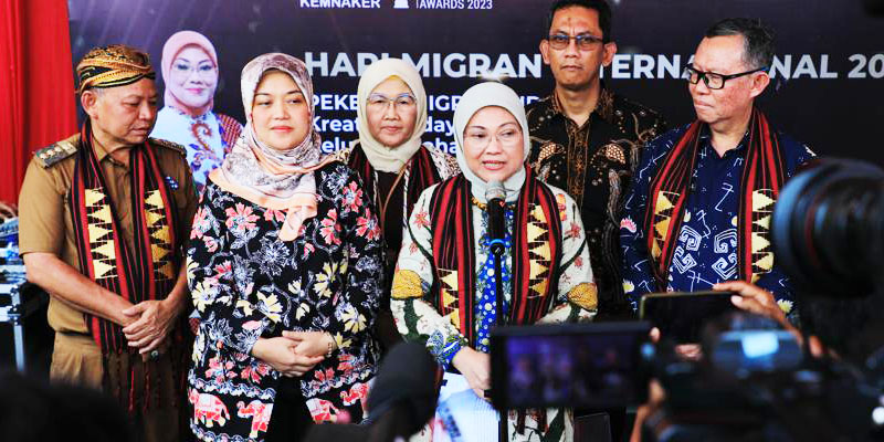 Menaker: Alhamdulillah, Peringatan Hari Migran di Lampung Timur Seru