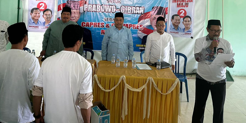 Ratusan Guru Swasta Kabupaten Demak Deklarasi Dukung Prabowo-Gibran