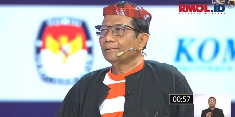 Debat Tema Ekonomi, Mahfud MD Bahas Korupsi Miskinkan Rakyat