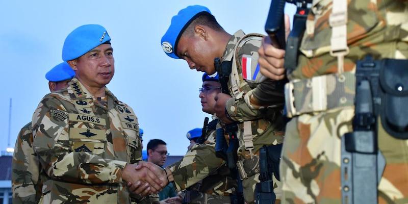 Pesan Panglima TNI saat Lepas 120 Prajurit ke Lebanon