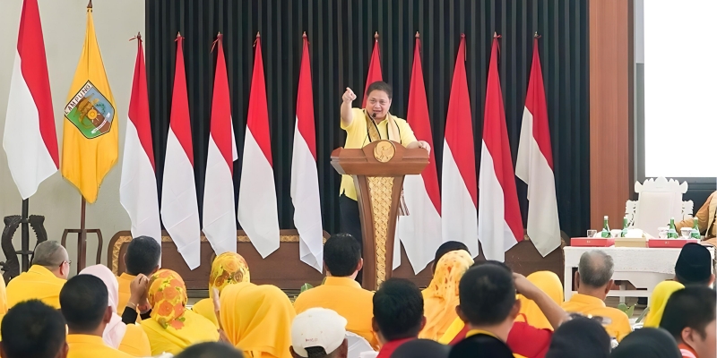 Airlangga: Golkar Lampung Optimistis Prabowo-Gibran Menang Satu Putaran