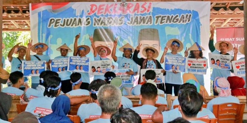 Pejuang Wadas Deklarasi Dukungan untuk Prabowo-Gibran di Pilpres 2024