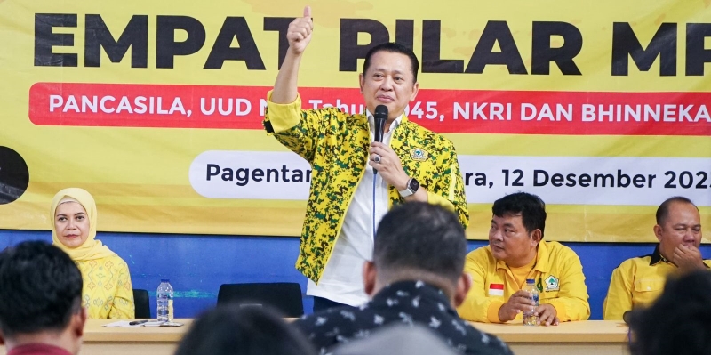Litbang Kompas Peringkat Ketiga, Bamsoet Ajak Kader Kompak Menangkan Caleg Partai Golkar