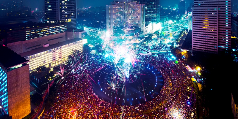 Rayakan Malam Tahun Baru di Jakarta Ada Car Free Night Sudirman-Thamrin