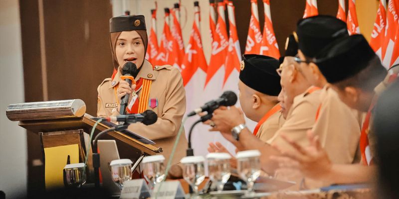 Purnatugas, Siti Atikoh Lampaui Target Cetak Pramuka Garuda Selama Pimpin Kwarda Jateng