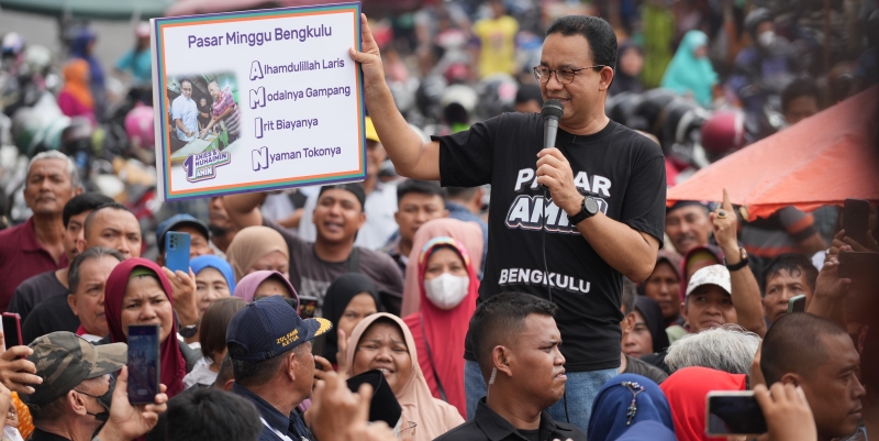 Kampanye di Bengkulu, Anies Canangkan Pasar Amin