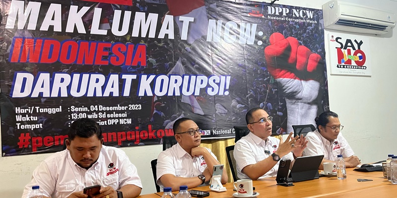 Indonesia Darurat Korupsi, NCW: Presiden Jokowi Layak Dimakzulkan