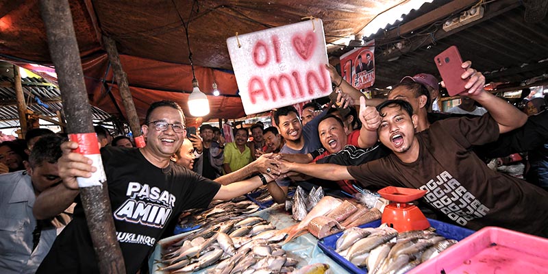 Usung Perubahan, Anies Janjikan Wajah Baru Pasar Tradisional
