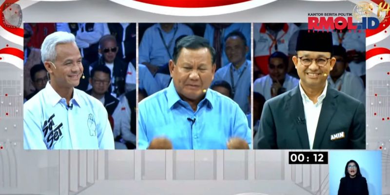 Sentil Prabowo Soal MK di Debat, Ganjar dan Anies Baiknya Cari Cara Raih <i>Undecided Voters</i>