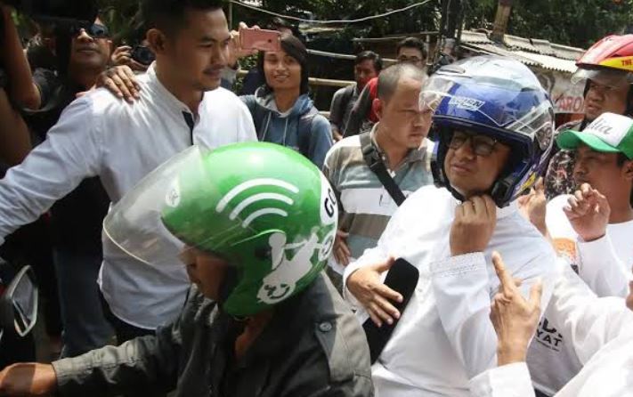 Anies Janji Ojol Dapat BPJS Ketenagakerjaan