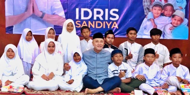 Gelar Doa Bersama, Idris Sandiya: Anak Yatim Harus Percaya Diri Gapai Cita-cita
