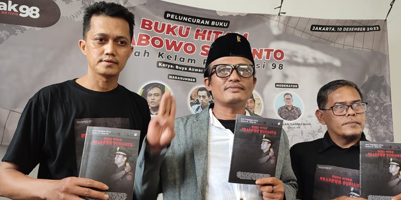 Peringati Hari HAM Se-Dunia, Aktivis Gerak 98 Luncurkan "Buku Hitam Prabowo Subianto"
