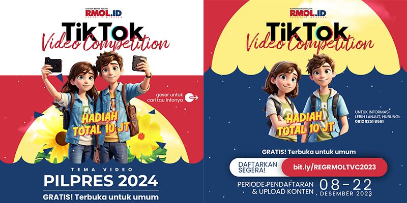Ikuti TikTok Video Competition RMOL dan Dapatkan Jutaan Rupiah<i>!</i>