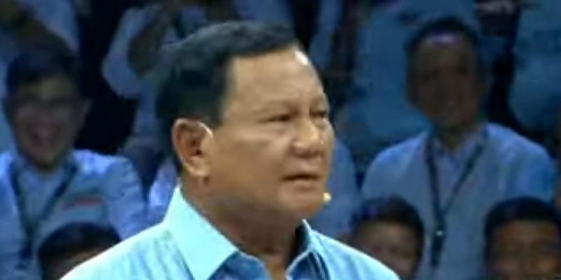 Usai Jawab Pertanyaan Anies, Prabowo Joget