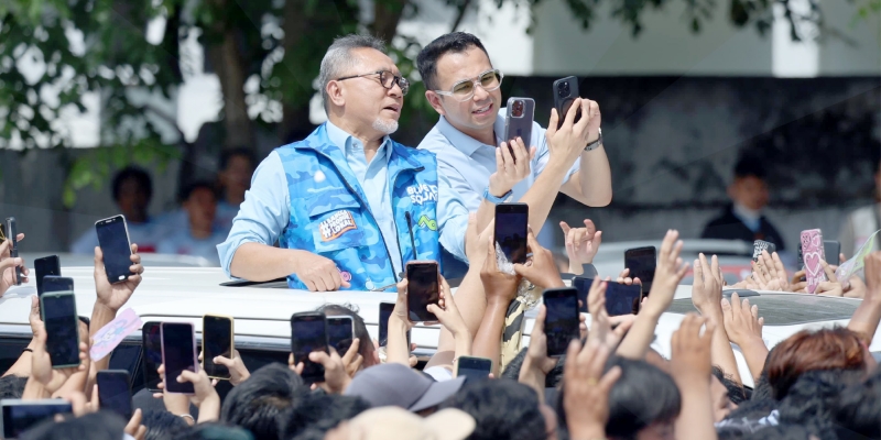 Zulkifli Hasan Gandeng Raffi Ahmad Kampanye Prabowo di Lampung