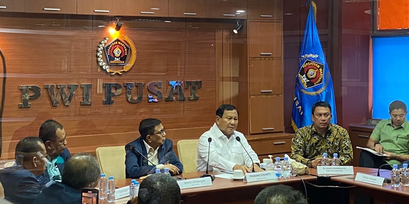 Prabowo: Partai Saya Berkembang karena Ada Kebebasan Pers