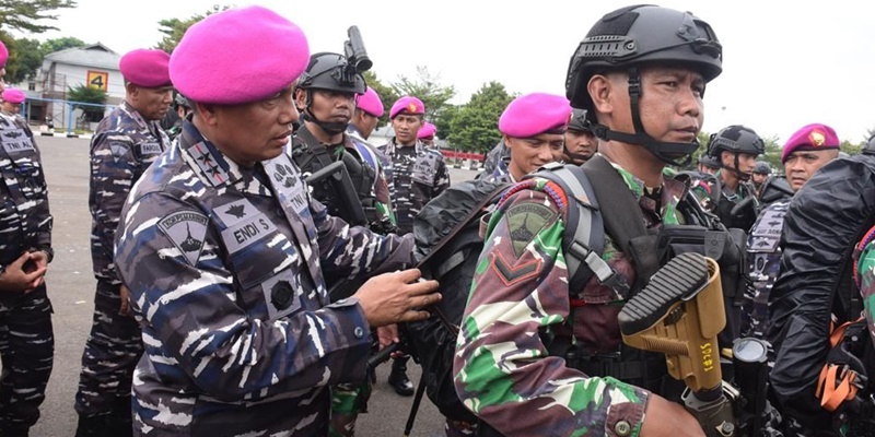 Amankan Wilayah NKRI, TNI AL Kirim Pasukan Petarung ke Natuna dan Papua