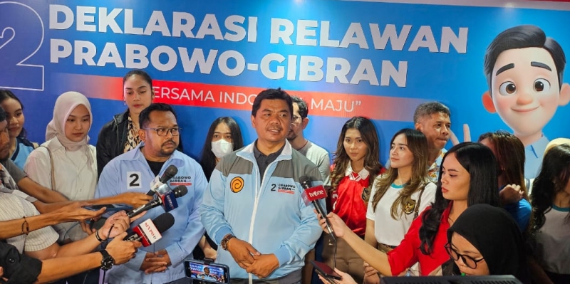 Nobar Bersama Relawan, TKN: Prabowo Punya Mimpi Timnas Ikut Piala Dunia