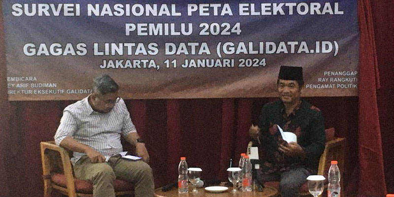 Elektabilitas Ganjar-Mahfud Lampaui Prabowo-Gibran di Jateng dan Jatim