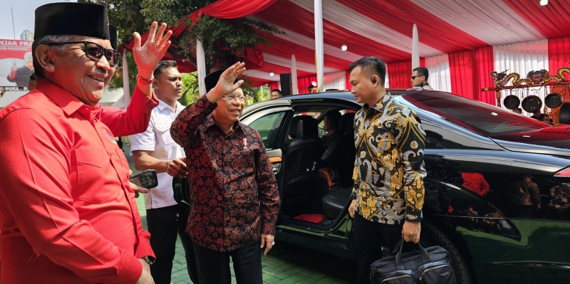 Megawati hingga Wapres Tiba di Sekolah Partai PDIP