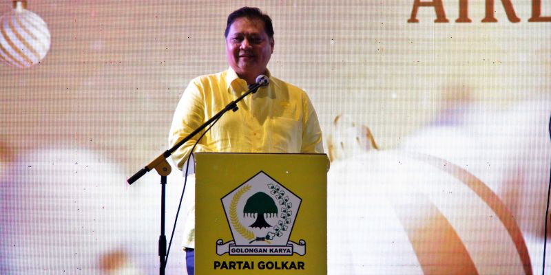 Airlangga: Tanda Alam Kemenangan Golkar dan Prabowo-Gibran Sudah Jelas