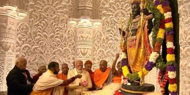PM Modi Resmikan Pembangunan Kuil Hindu di atas Lahan Bekas Masjid