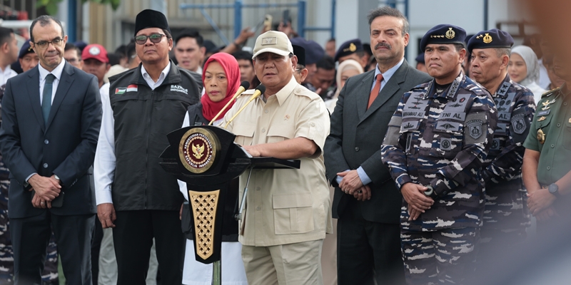 Menhan Prabowo: Kita Tidak akan Berhenti Bantu Palestina