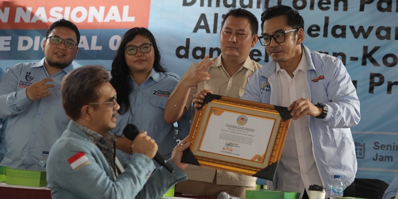 Kawal Suara Prabowo-Gibran di TPS, Relawan Launching Aplikasi Digital