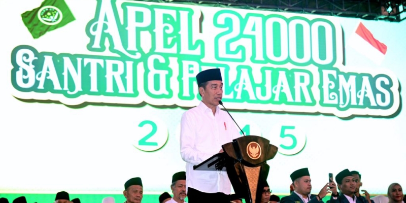 Apel Santri Se-Jawa, Jokowi Singgung Pemilu