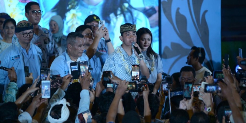 "Kandang Banteng", Gibran Minta Pendukung Kerja Keras di Bali