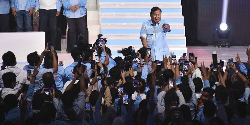 Di Hadapan Ribuan Relawan, Prabowo Akui Pernah Kejar Agus Jabo dan Budiman Sudjatmiko