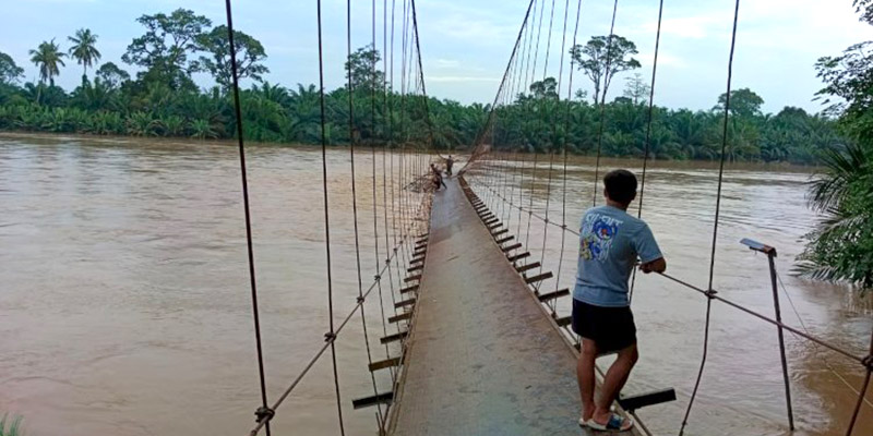 Banjir di Muratara Rendam 20 Ribu Rumah dan 8 Jembatan Gantung Putus