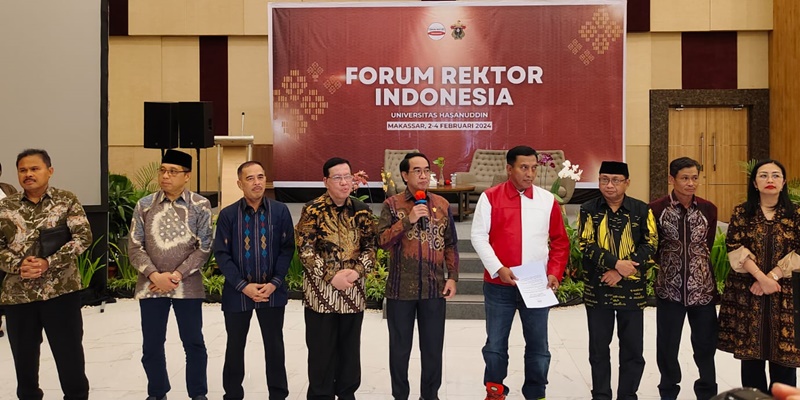 Forum Rektor Indonesia Serukan Pemilu Damai dan Tolak Pecah Belah