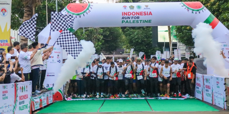 Ribuan Pelari Ramaikan Indonesia Run For Palestine