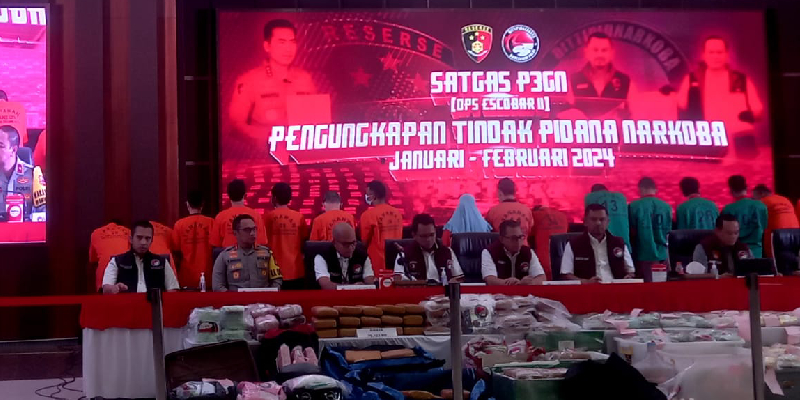 Polri Ungkap 9 Kasus Peredaran Narkoba, Salah Satunya Jaringan Fredy Pratama di Polda Lampung