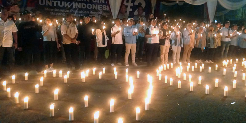 1.000 Lilin Cinta Dukungan Relawan Pragibsip