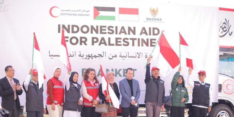 Indonesia Kirim Bantuan 1 Truk Selimut ke Palestina