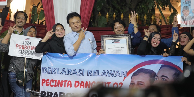 Didukung Relawan Pecinta Dangdut 02, TKN Berharap Pemilu Makin Riang Bergembira