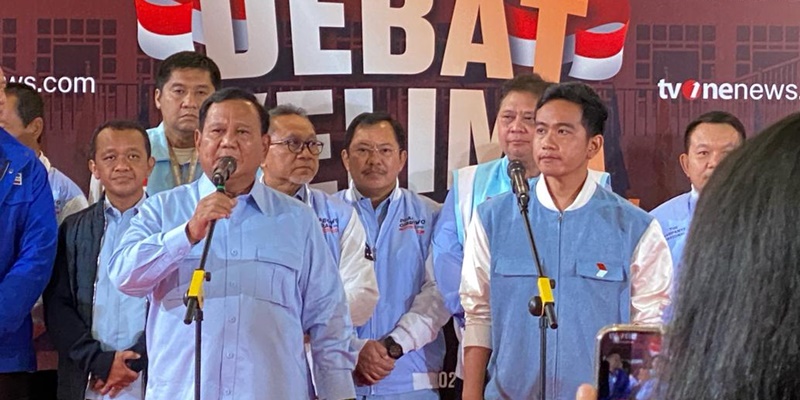 Usai Debat, Prabowo Tolak Tanya Jawab dengan Wartawan