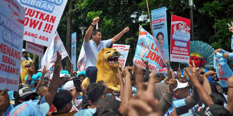 Diarak Sisingaan, Maruarar Deklarasi Gabung Partai Gerindra