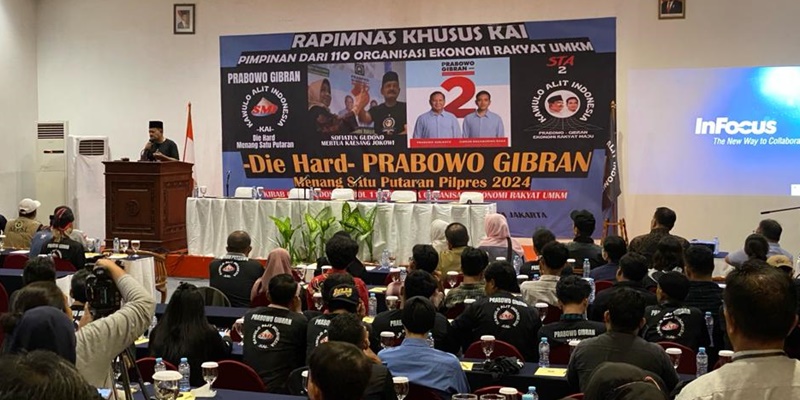 110 Organisasi UMKM <i>Die Hard</i> Dukung Prabowo-Gibran