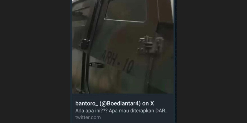 TNI AD Klarifikasi Soal Cuitan Hoax Video Iring-Iringan Ranpur TNI di Jalan Raya