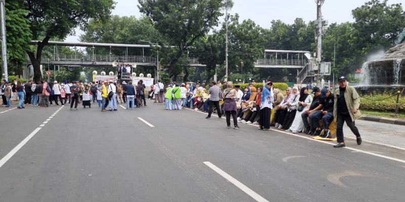 MK Sidangkan PHPU, Jalan Medan Merdeka Barat Ditutup Total