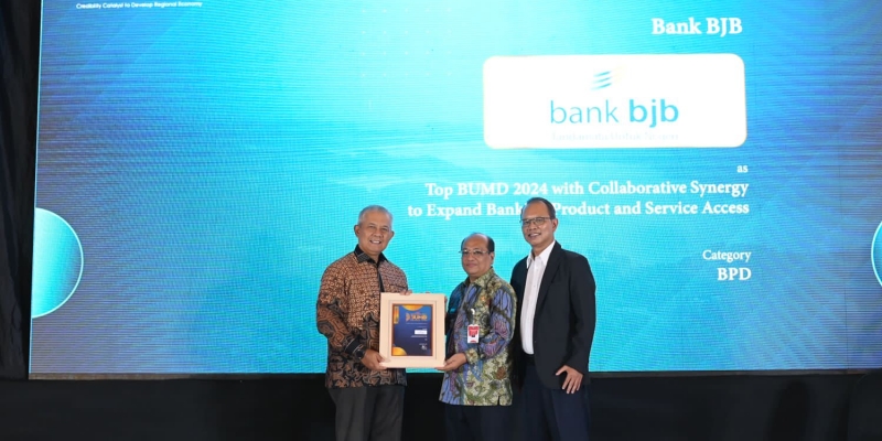 Akselerasi Ekonomi Daerah, bank bjb Raih Best BUMD Award 2024