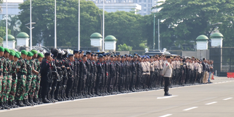 2.590 Personel Siap Kawal Demo Buruh dan Mahasiswa di Gedung DPR
