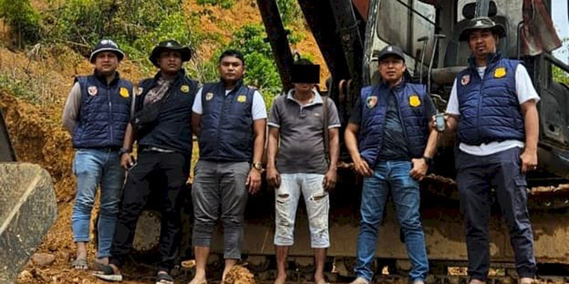 Tak Punya Izin, Tambang Galian C di Aceh Selatan Ditertibkan Polisi
