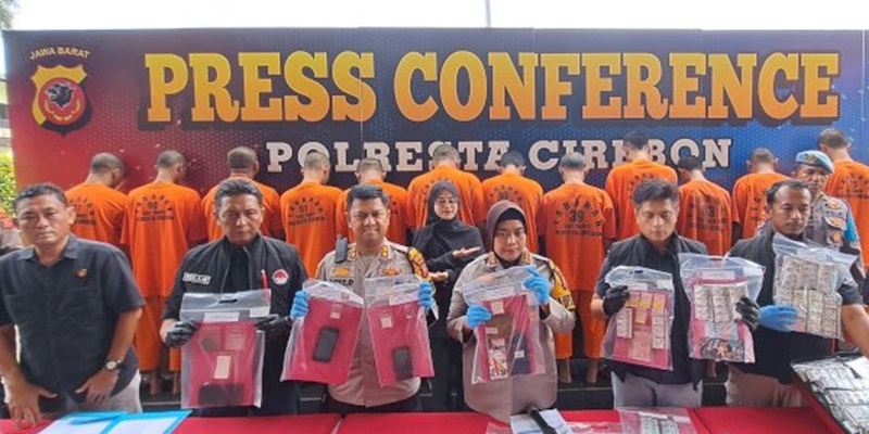 Polresta Cirebon Berhasil Ungkap 10 Kasus Peredaran Narkoba