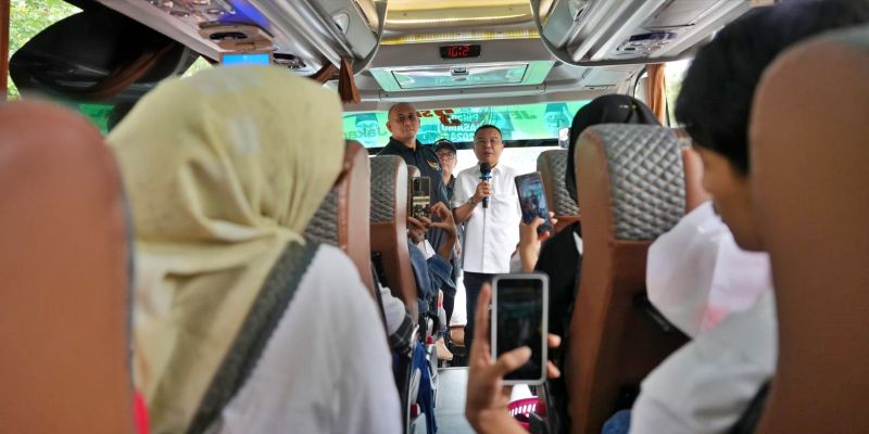 Digagas Prabowo, 50 Bus "Pulang Basamo 2024" Diberangkatkan ke Sumbar