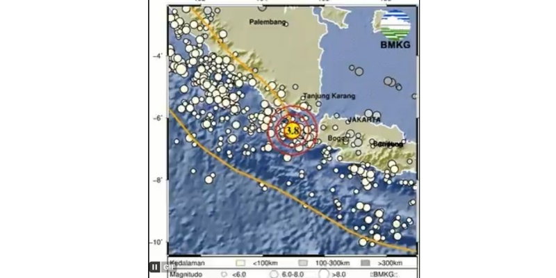 Banten Diguncang Gempa Magnitudo 3,8