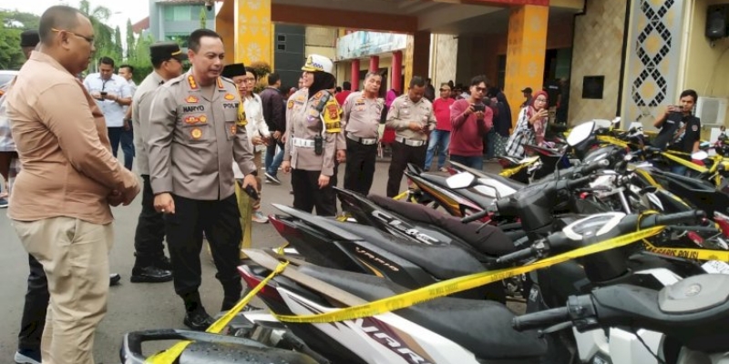 131 Kendaraan Dikandangkan di Polrestabes Palembang